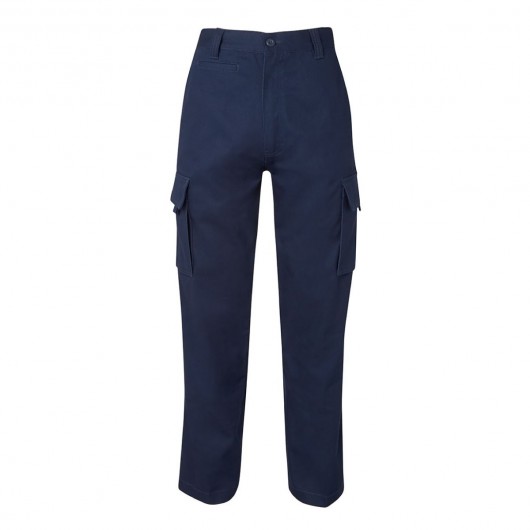 Navy Mercerised Work Cargo Pants